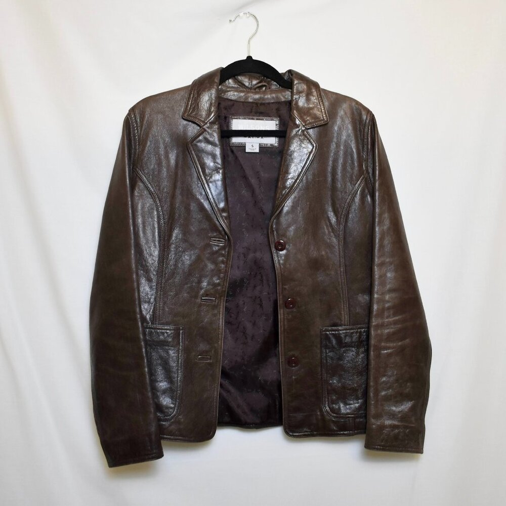 Wilson's Leather x Maxima brown leather jacket